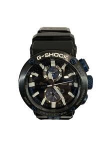 CASIO◆ソーラー腕時計・G-SHOCK/アナログ/BLK