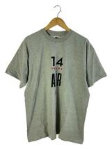 NIKE◆90s/白タグ/14 years of air jordan/Tシャツ/L/コットン/GRY_画像1