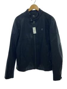 G-STAR RAW◆Motac-O Biker JKT/M/フェイクレザー/BLK/d12208-5335-6484