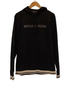 MICHAEL KORS◆パーカー/M/コットン/BLK/無地/0S05H9G6JE/ブラック/プルオーバー/