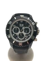 ice watch◆腕時計/アナログ/ラバー/BLK/BLK/014216_画像1