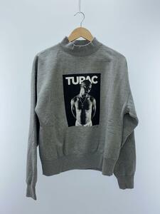 BYWEAR/スウェット/M/コットン/GRY/プリント/2PAC Mockneck #7