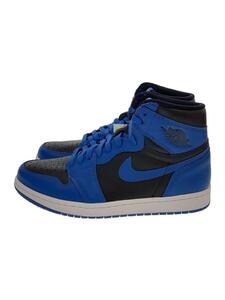 NIKE◆ハイカットスニーカー/26.5cm/BLU/レザー/555088-404