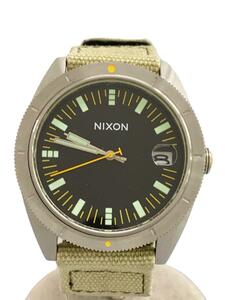 NIXON◆クォーツ腕時計/アナログ/-/BLK/KHK/SS/A355-1089