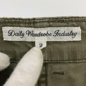 DAILY WARDROBE INDUSTRY◆カーゴパンツ/2/コットン/カーキ/使用感ありの画像4