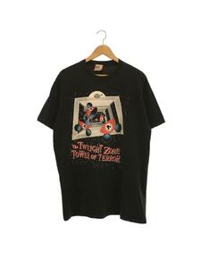 Disney VINTAGE◆90s/USA製/TOWER OF TERROR/Tシャツ/XL/コットン/ブラック