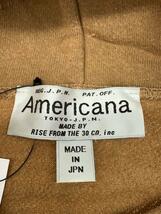 Americana◆Americana/アメリカーナ/長袖ワンピース/キャメル/無地/日本製_画像3