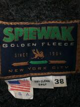 SPIEWAK◆デッキジャケット/38/GRY/無地/MADE in USA_画像3