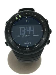 SUUNTO◆クォーツ腕時計/デジタル/ラバー/ブラック/SS014279010