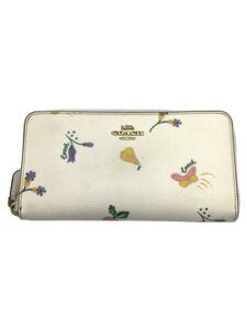 COACH◆長財布/レザー/CRM/花柄/レディース/C2779/コーチ