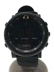 SUUNTO◆クォーツ腕時計/デジタル/-/BLK/BLK/SS