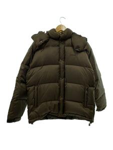 AIGLE◆8504-37407/ダウンジャケット/L/ナイロン/ブラウン/無地/