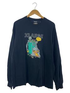 X-LARGE◆長袖Tシャツ/XL/コットン/ブラック/101224011006