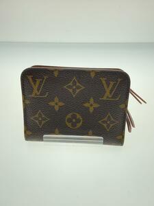 LOUIS VUITTON◆ポルト・モネ・アンソリット_モノグラム・キャンバス_BRW_アルマニャック/PVC/BRW/メンズ