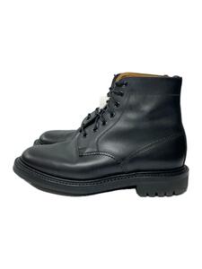 SANDERS◆KELSO PLAIN DERBY BOOT/レースアップブーツ/UK6.5/BLK/レザー/8366B