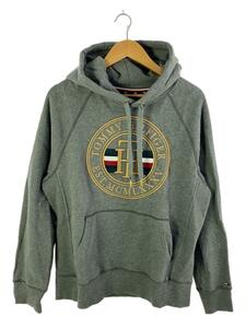 TOMMY HILFIGER◆パーカー/M/コットン/GRY/無地