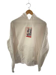 Blackeyepatch◆パーカー/L/コットン/WHT/HANDLE WITH CARE LABEL HOODIE/22AW