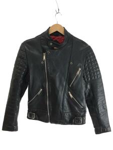  double rider's jacket /38/ leather /BLK