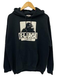 X-LARGE◆ロゴ/フーディー/パーカー/L/コットン/BLK/プリント/01175211