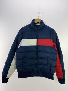 TOMMY HILFIGER◆ダウンジャケット/-/ポリエステル/NVY/無地/0215905/リバーシブル