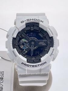 CASIO◆クォーツ腕時計・G-SHOCK/デジアナ/WHT