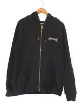 SUPPLIER◆ジップパーカー/XL/コットン/BLK/DK-ZH6-S_画像1