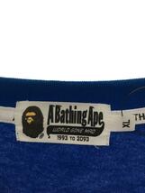 A BATHING APE◆長袖Tシャツ/XL/コットン/BLU/001LTH301001X_画像3