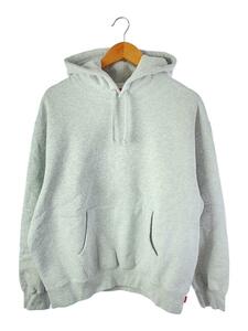 Supreme◆23AW/Satin Applique Hooded Sweatshirt/パーカー/M/コットン/GRY