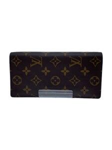 LOUIS VUITTON◆ポルト・フォイユ・ブラザ_モノグラム・キャンバス_BRW/PVC/BRW/レディース