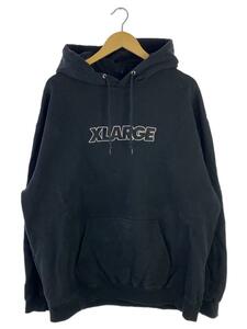 X-LARGE◆21AW/STANDARD LOGO PULLOVER HOODIE/XL/コットン/BLK/101214012003