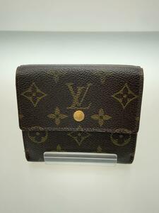 LOUIS VUITTON◆ポルト・モネ・ビエ・カルト・クレディ_モノグラム・キャンバス_BRW/PVC/BRW/レディース