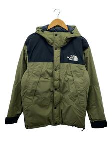 THE NORTH FACE◆MOUNTAIN DOWN JACKT_マウンテンダウンジャケット/L/ナイロン/KHK/無地