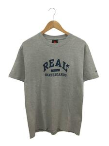 REAL SKATEBOARDS/Tシャツ/M/コットン/GRY