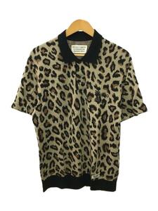 WACKO MARIA◆セーター(厚手)/S/コットン/IVO/アニマル/23SS-WMK-KN09/23SS/LEOPARD KNIT P