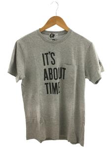 Engineered Garments◆Tシャツ/M/コットン/GRY/IT`S ABOUT TIME