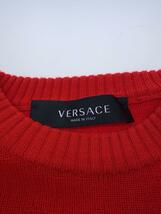 VERSACE◆セーター(厚手)/36/ウール/RED/A85042_画像3