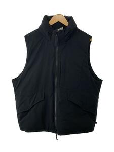 DAIWA◆TECH PADDING MIL VEST/ダウンベスト/L/ポリエステル/BLK/無地/bw-25022w