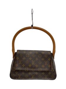 LOUIS VUITTON◆モノグラム ミニ・ルーピング/ハンドバッグ[仕入]/PVC/BRW/総柄/M51147