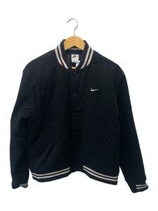 NIKE◆スタジャン/M/ウール/BLK/無地/DQ5011-010/AU VARSITY JACKET/バーシティジャ