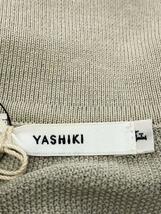 YASHIKI◆23SS/Tsubomi Knit Polo/ポロシャツ/FREE/コットン/BEG/YSK-23SS-KN11_画像3
