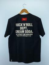 CREAM SODA◆スカル/Tシャツ/L/コットン/BLK_画像2