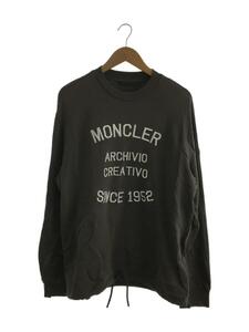 MONCLER◆スウェット/L/コットン/GRY/C-SCOM-22-43252-L/23SS/フロント刺繍ロゴ