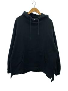 WELLDER◆19AW/FLUTTER TAIL HOODED PULLOVER/5/コットン/BLK/無地/WM19FCS01