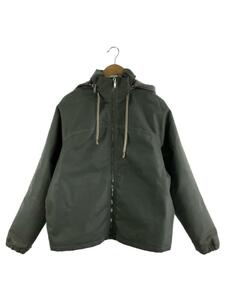 RICK OWENS DRKSHDW◆WINDBREAKER HOODED JACKET/ポリエステル/GRY/DU17F2761-ry