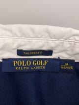 POLO GOLF◆ポロシャツ/M/コットン/NVY/ネイビー_画像3