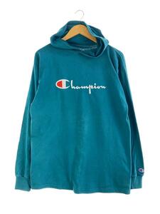 Champion◆90s/USA製/カットソーパーカー/M/コットン/BLU