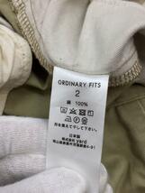 Ordinary Fits◆BOTTLES PANTS/2/コットン/BEG/無地/フック_画像4