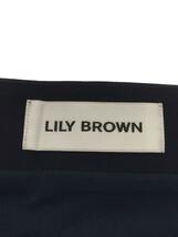 Lily Brown◆シアードッキングタイトスカート/ロングスカート/0/ポリエステル/NVY/LWFS231165_画像4