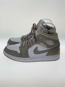 NIKE◆AIR JORDAN 1 MID_エア ジョーダン 1 ミッド/27cm/GRY