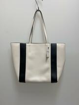 Alexander McQueen◆ivory leather tote/-/アイボリー/無地_画像3